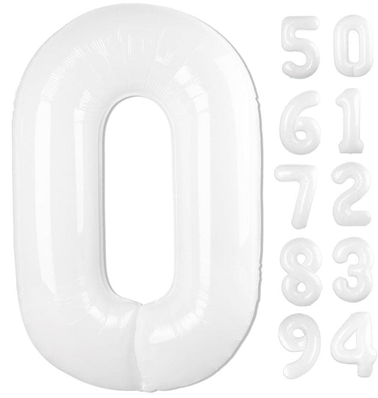 White Number 28 Balloon 40 inch, 28 Number Balloons, 28th White Birthday Decorations for Girls Boys 28 Year Old Party Supplies