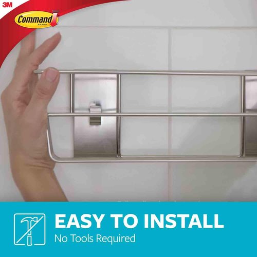 Command Shower Caddy - Water Resistant Strips for Easy Bathroom Organization | Stylish Decor