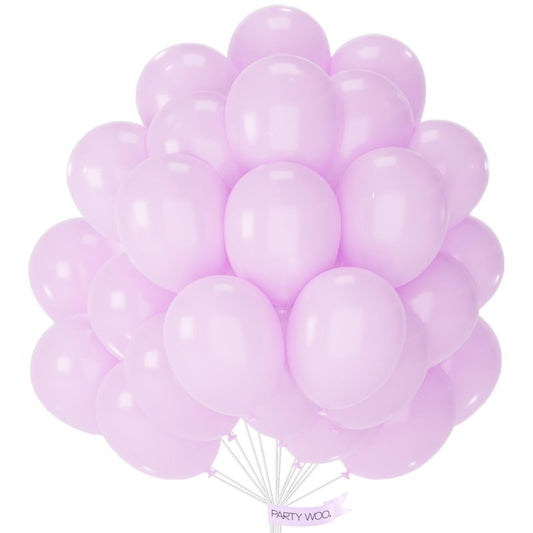 PartyWoo Baby Pink Balloons 50pcs 12 Inch Pastel Light Pale Pink Latex Helium Balloons for Anniversary Wedding Baby Shower Gender Reveal Butterfly Princess Birthday Party Decorations Pink-Q04