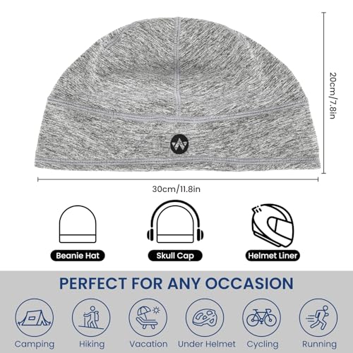 WANDER Skull Cap Winter Running Beanies Hats Men Lightweight Sleep Helmet Liner Outdoors Sports Skull Caps