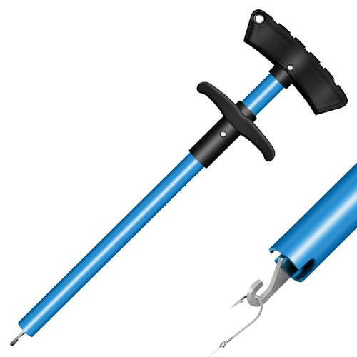 CdbC Fish Hook Remover Tool, Aluminum Fishing Hook Remover Fish Dehooker Squeeze-Out Fish Hook Remover Dehooker Tool Fishing, 9.5inch