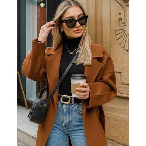 Ekouaer Women's Turtleneck Shirts Long Sleeve Soft Lightweight Fitted Mock Thermal Base Layer Tops