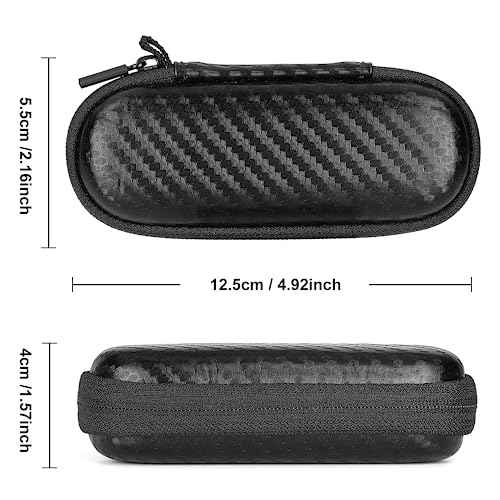 Case for Kardiamobile EKG Monitor, Compatible with Kardiamobile EKG Heart Monitor, Hard Travel Box for Alivecor Kardia Mobile 6L, Pill Box and Carabiner Clip Included