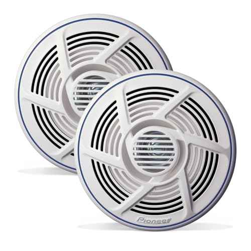 Pioneer TS-MR1600 6.5¡± Speakers (Pair) ? 100W Max, Water-Resistant + UV-Protected, Built for Boats, UTV, ATV, SXS, Outdoor, Marine, All Purpose Speakers