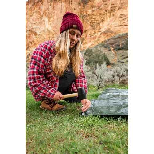 Stansport Medium-Duty Rip-Stop Tarp 20' x 30' - Dark Green (T-2030) - Medium Duty Waterproof for Outdoor Camping - 5 Mil Thick, Durable and Reliable Cover for All Your Camping Needs