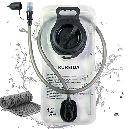 Hydration Bladder 2L-3L,Leak Proof Water Reservoir,BPA Free,Wide Opening, Military Water Bladder Combined with Hydration Backpacks for Biking Hiking Running Camping Climbing.