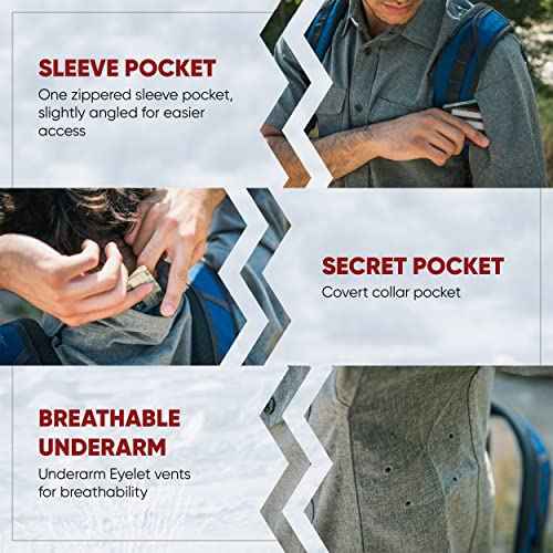 Vertx Recce Technical Short Sleeve Tactical Shirts for Men, CCW, EDC Shirt Outdoor, Overlanding, Hiking, Adventure