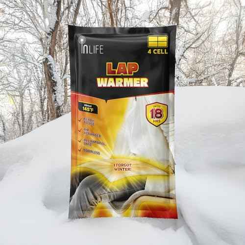 InLife Super Warmer for Lap and Body, All Natural & Safe, Bigger & Wider Area Covered, Higher Heating 145¡ÆF, Air Activated, Easy & Comfort, Steady Longer Lasting, Odorless, 1 Pack