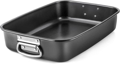 HONGBAKE Lasagna Pan - 3 Inch Deep Nonstick Baking Dish | 15x10" Heavy Duty Oven Roasting Pan