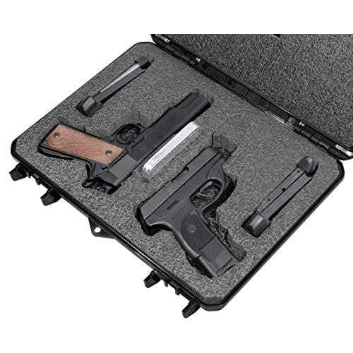 Case Club 2 Pistol Slim Pre-Cut Case with Silica Gel to Help Prevent Rust