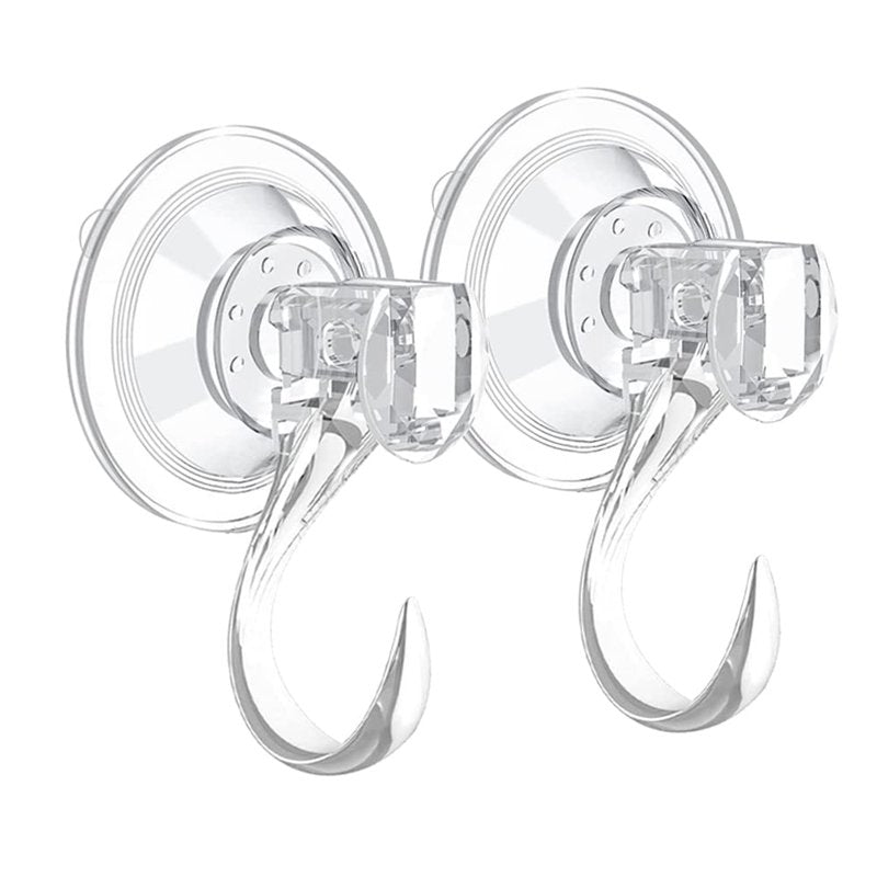 STAMI PLET 2 Pack Suction Cup Wreath Hanger,Large Clear Removable Suction Cup Wreath Hooks 22BL Strong Window Glass Wreath Holder Use for Halloween Christmas Decor