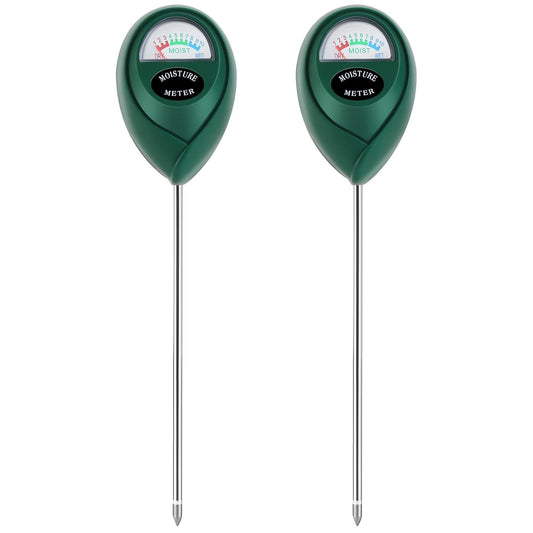 Skiennix Plant Moisture Meter - Accurate Soil Water Measurement for Indoor & Outdoor Use | 2-Pack Green
