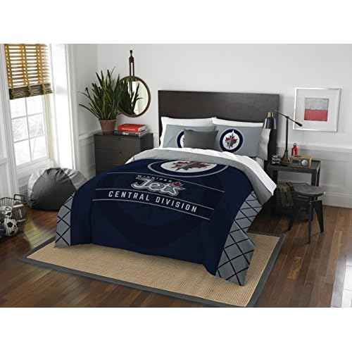 Officially Licensed NHL Twin or Full/Queen Comforter and Sham Set
