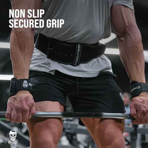 Gymreapers Weight Lifting Hooks (Pair), Heavy Duty Power Wrist Straps Hand Grip Support For Deadlifts, Pull Ups, Shrugs - Gym Gloves For Men and Women