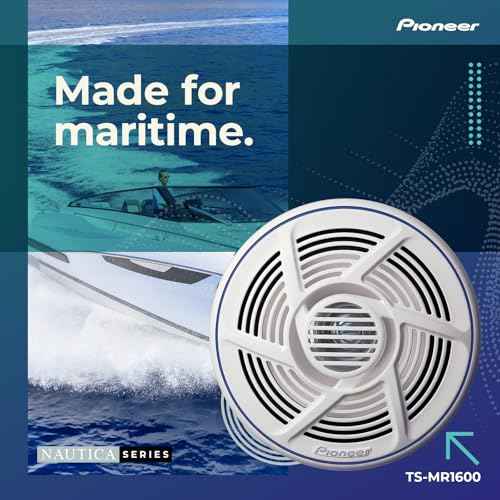 Pioneer TS-MR1600 6.5¡± Speakers (Pair) ? 100W Max, Water-Resistant + UV-Protected, Built for Boats, UTV, ATV, SXS, Outdoor, Marine, All Purpose Speakers