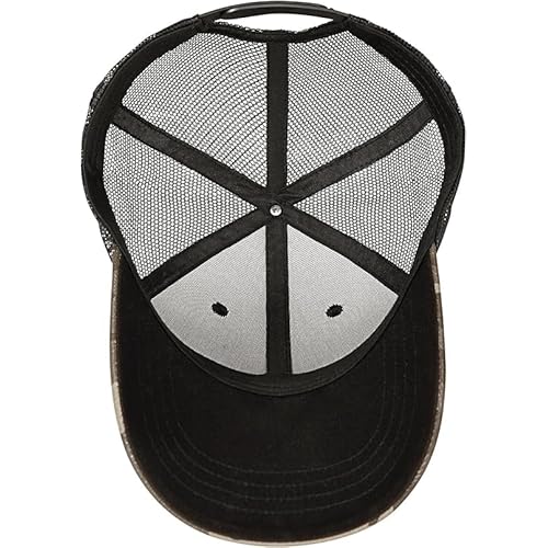 Halloween Hat, Baseball Cap for Men Women,Black Trucker Hats Adjustable