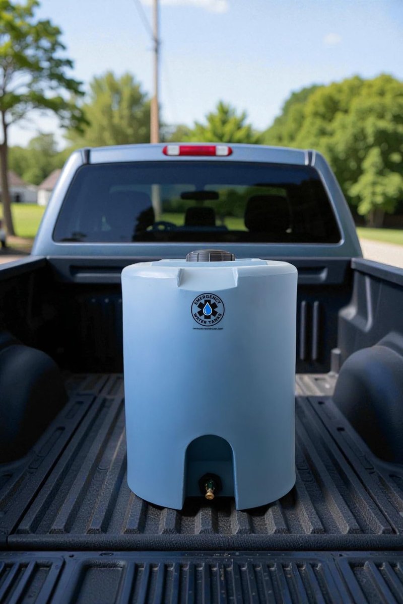 55 Gallon Stackable Emergency Water Storage Tank for Long-Term Drinking Water Heavy-Duty Water Barrel