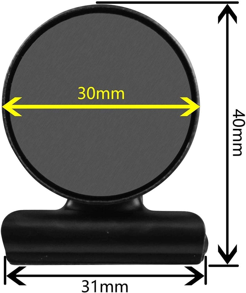 VNDUEEY 20 Pack Fridge Magnets Refrigerator Magnets, Strong Magnetic Clips Heavy Duty, Magnet Clips for Whiteboard, Magnets for Fridge Locker Office Accessories (Black)