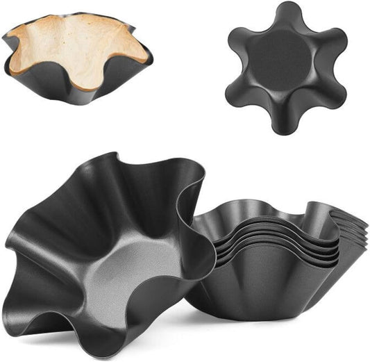 RUVINCE Tortilla Bowl Maker - Nonstick Taco Shell Set of 8 | Perfect for Salads and Dips