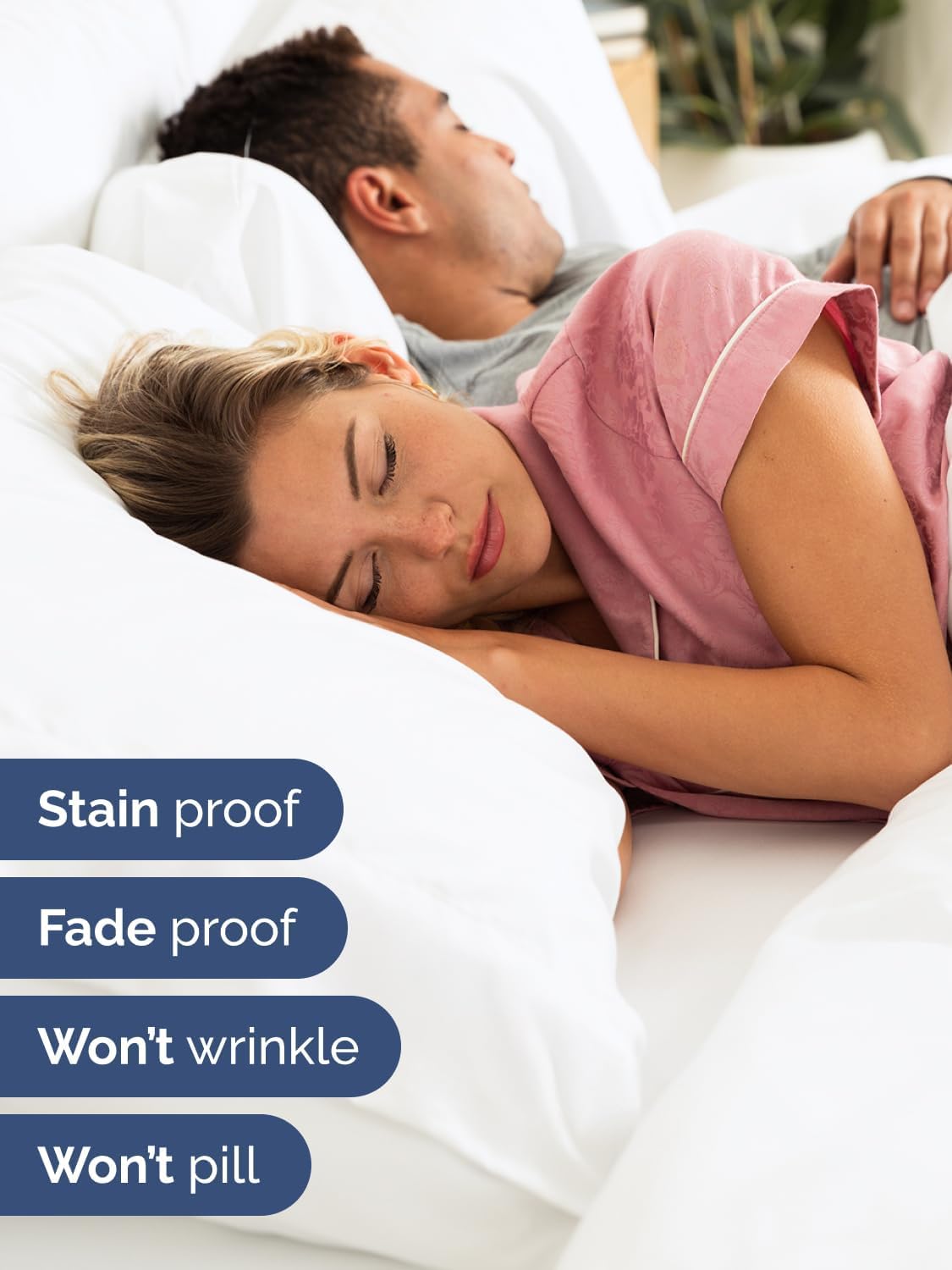Ultra Soft Extra Deep Twin Sheet Set by Comfy Hotel | 3-Piece Breathable Cooling Bedding - Fits 18-24 Inch Mattresses - Wrinkle & Fade Resistant - White