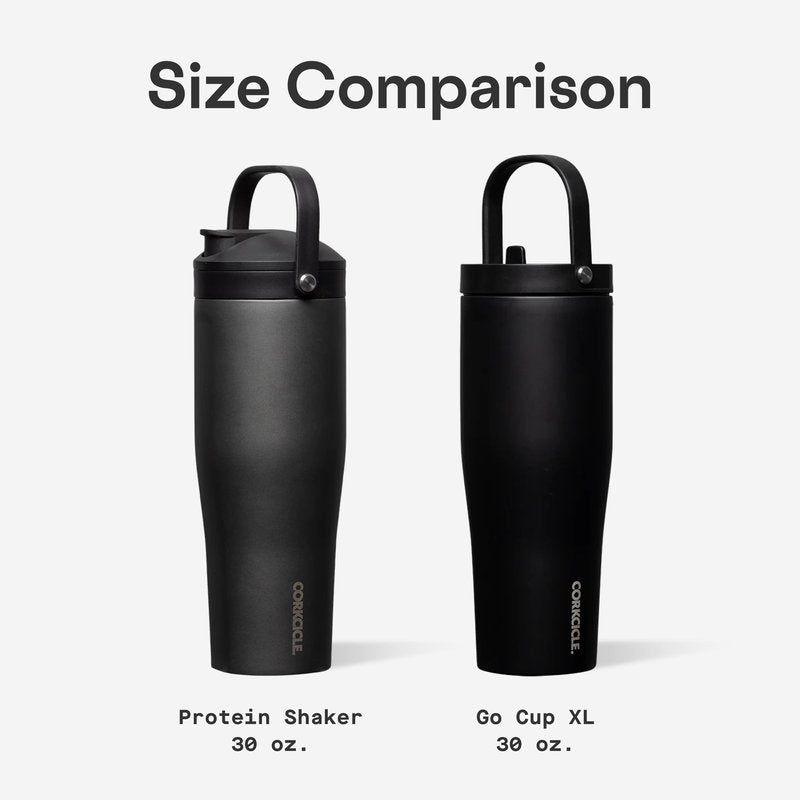 Corkcicle Protein Shaker - Built-In Agitator & Fruit Strainer Lid - 30oz - Miles Morales