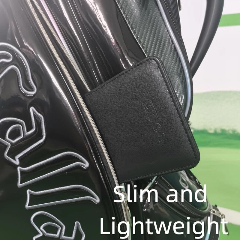 UDPARSCO Golf Scorecard Holder & Yardage Book Cover – Premium Vegan Leather Golf Accessories Case | Ultra-Slim Waterproof Keeper with Pencil Holder | Fits Standard USGA Cards & Yardage Books