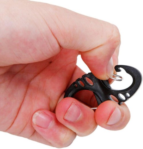50mm Plastic Clip Snap Hooks - 18 Pcs Dual Buckle Keychains for Hiking, Camping & Outdoor Gear
