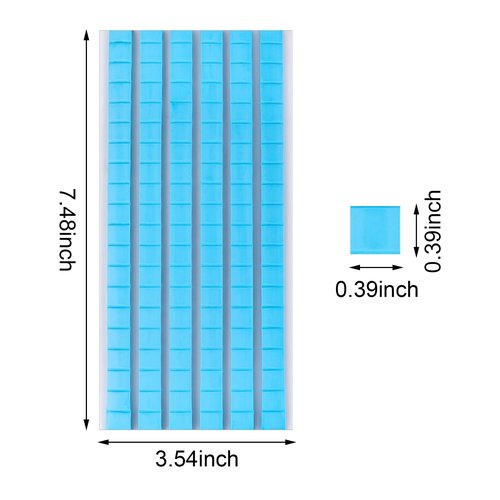 Feosky Adhesive Poster Sticky Tack Putty, Reusable and Removable Adhesive Putty, 120PCS, Mounting Putty for displaying Wall Paintings, Museum Art Photography, Picture, Crafts (Blue, Pack of 1)