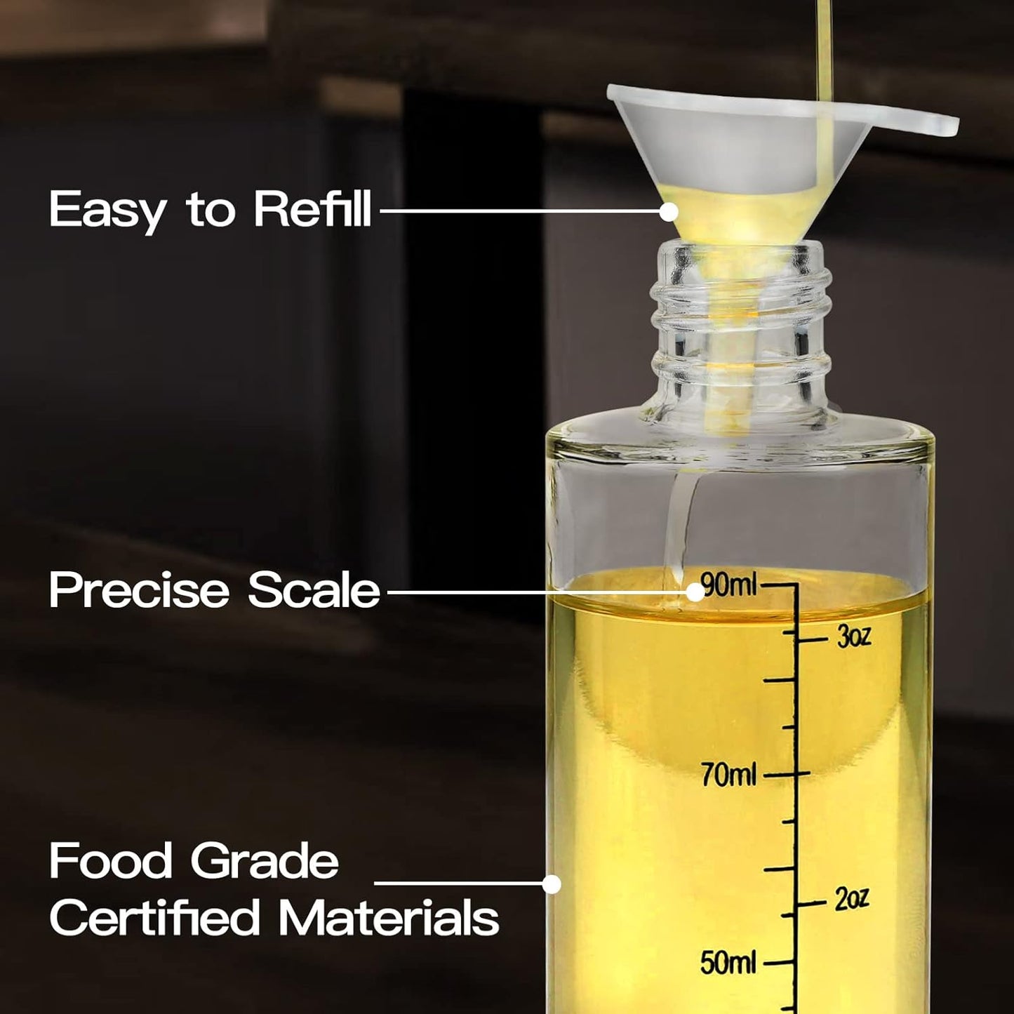 NORBASE Oil Sprayer - Upgraded Refillable Olive Oil Spray Bottle Mister | 2 Pack for Cooking & BBQ