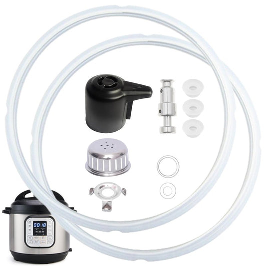11 PCS Instant Pot Accessories for Duo 5, 6 Quart Qt IP-DUO50 IP-DUO60, InstantPot Replacement Parts Include 2 Sealing Ring, Steam Release Valve, Anti-Block Shield, Float Valve and Gasket