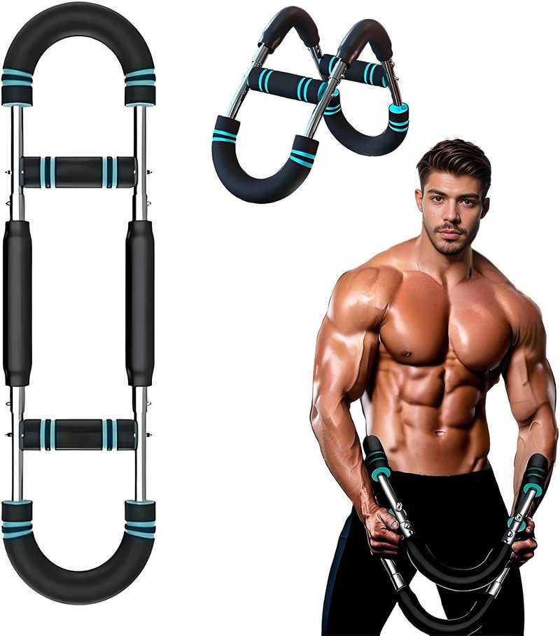 Twister Arm Trainer,60-100 lbs Adjustable Arm Trainer for Men with Chest Clip Muscle,Portable Chest Trainer for Men Home & Gym,Detachable Chest Workout Equipment for Upper Body Strength Training