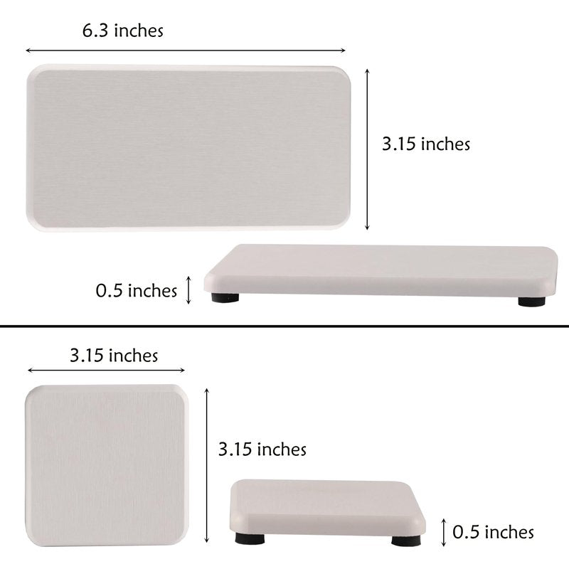 NiuYichee Set of 4 Water Absorbent Diatomite Coasters, Diatomaceous Earth Kitchen Soap Dish, Bathroom Trays, Water Absorbing Stone Used for Hand Soaps & Plants & Toiletries in The Modern Home
