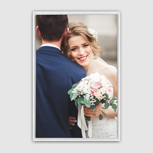 wall26 Framed Canvas Wall Art - Custom Living Room & Bedroom Prints | Ready to Hang, 24"x36", White Frame