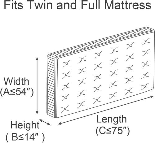 ComfortHome Mattress Bag - Durable Moving & Storage Solution | Twin & Full Size, 2 Pack Clear