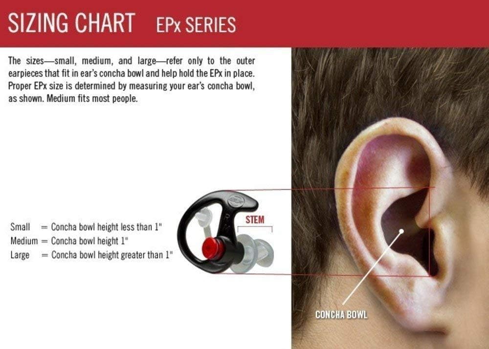 SureFire EP10 Sonic Defenders Ear Plugs - Noise Reduction for Shooting & Music (1 Pair)