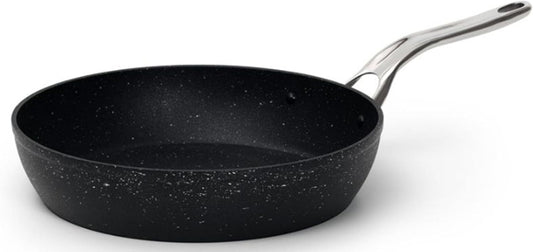 Starfrit The Rock Non-Stick Fry Pan - Durable 30 cm (12") Forged Aluminum - Oven Safe & Easy to Clean - Black