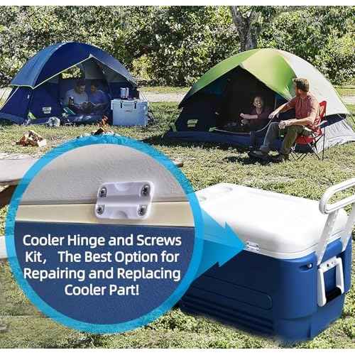 Cooler Replacement Plastic Hinges and Screws for Igloo,High Intensity Cooler Replacement Plastic Hinges,24012 Refrigerator Plastic Hinges