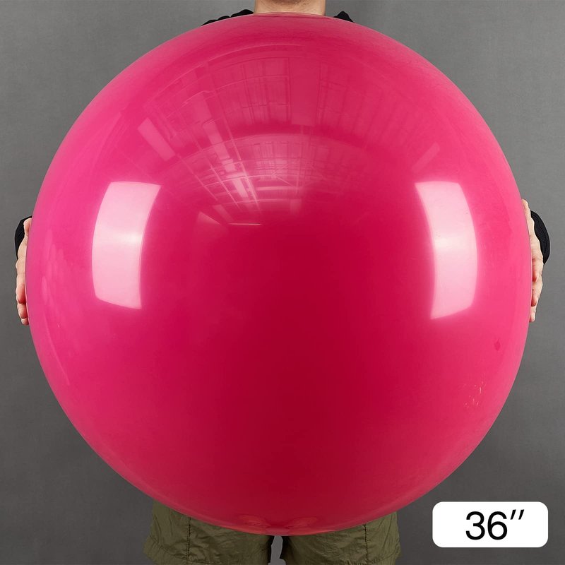 PartyWoo Hot Pink Balloons 4pcs 36 Inch Magenta Fuchsia Balloons for Baby Shower Gender Reveal Engagement Bachelorette Wedding Bridal Shower Anniversary Birthday Party Decorations Pink-Y12