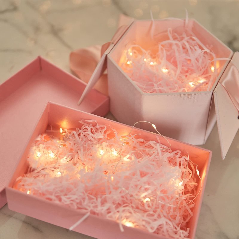 Etinga 6 Pack Fairy Lights Battery Operated String Lights, 10 LED on 3.3ft Silvery Copper Wire,High Brightness for Wedding Christmas Flowers Gift Box Decoration (6 Pack, Warm White)