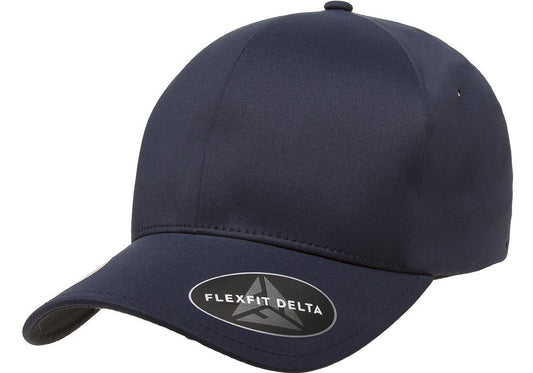 Flexfit Men's Delta Seamless Baseball Cap, Dark Navy, Small-Medium