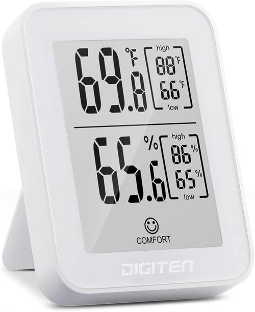 DIGITEN Digital Hygrometer - Indoor Thermometer with 360° HD E-Ink Screen | Accurate Humidity & Temperature Monitor