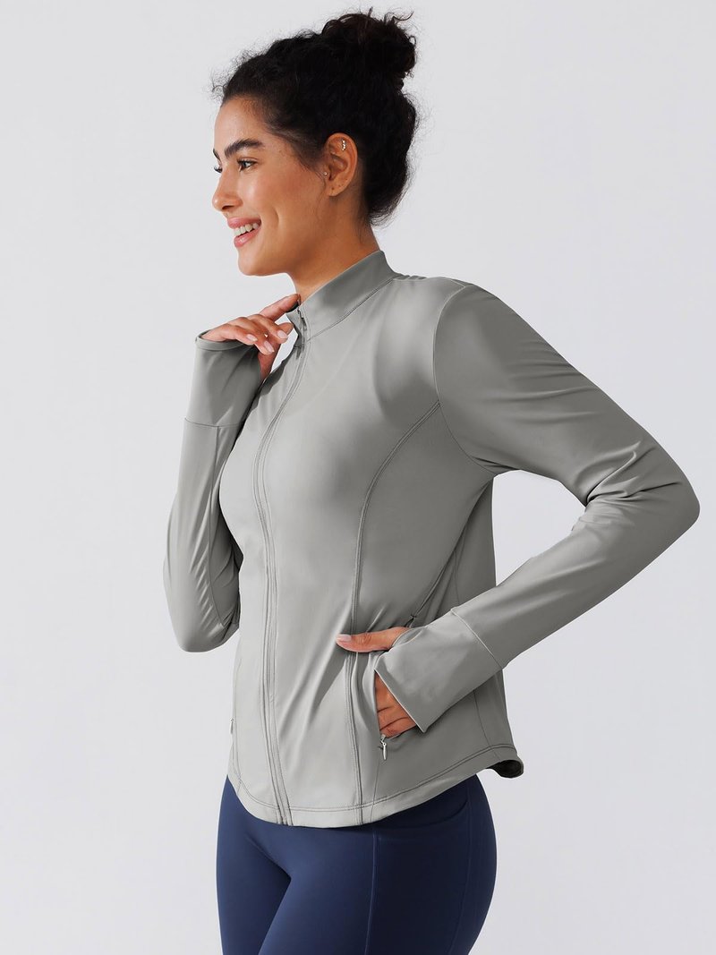 BRXL Women's UPF 50+ Sun Protection Lightweight Jacket with Thumb Holes Long Sleeve Hiking Sun Shirt with Pocket