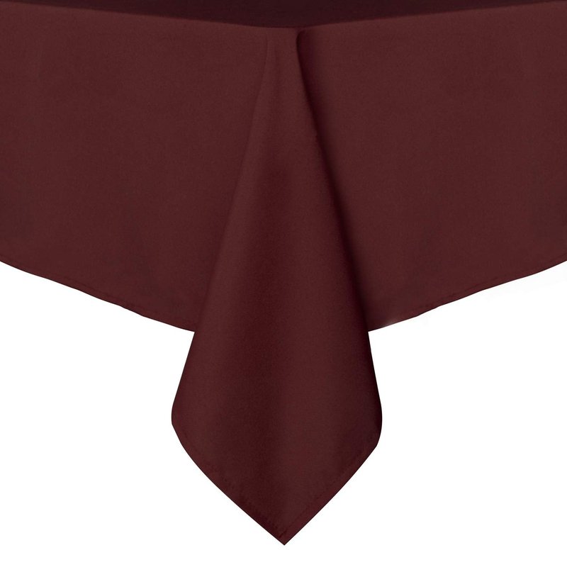 sancua Rectangle Tablecloth - 54 x 78 Inch - Stain and Wrinkle Resistant Washable Polyester Table Cloth, Decorative Fabric Table Cover for Dining Tables, Buffet Parties and Camping, Burgundy