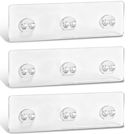 Skiennix Shower Caddy Adhesive Strips - Waterproof, No Drill, Holds 45 lbs | 3-Pack for Bathroom & Kitchen Storage