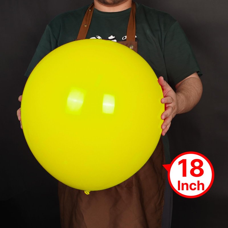 PartyWoo Yellow Balloons 20pcs 18 Inch Yellow Latex Helium Balloons for Birthday Baby Shower Graduation Sunflower Anniversary Engagement Bee Hawaiian Beach Lemon Theme Party Decorations Yellow-Y55