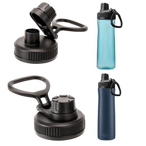 2Pcs Water Bottle Lid Replacement for Contigo wide mouth bottle, Lids replacement Compatible With Contigo 24 OZ 32 OZ 40 OZ, Leak-Proof Dust-Proof, Handle Easy to Carry, BPA Free