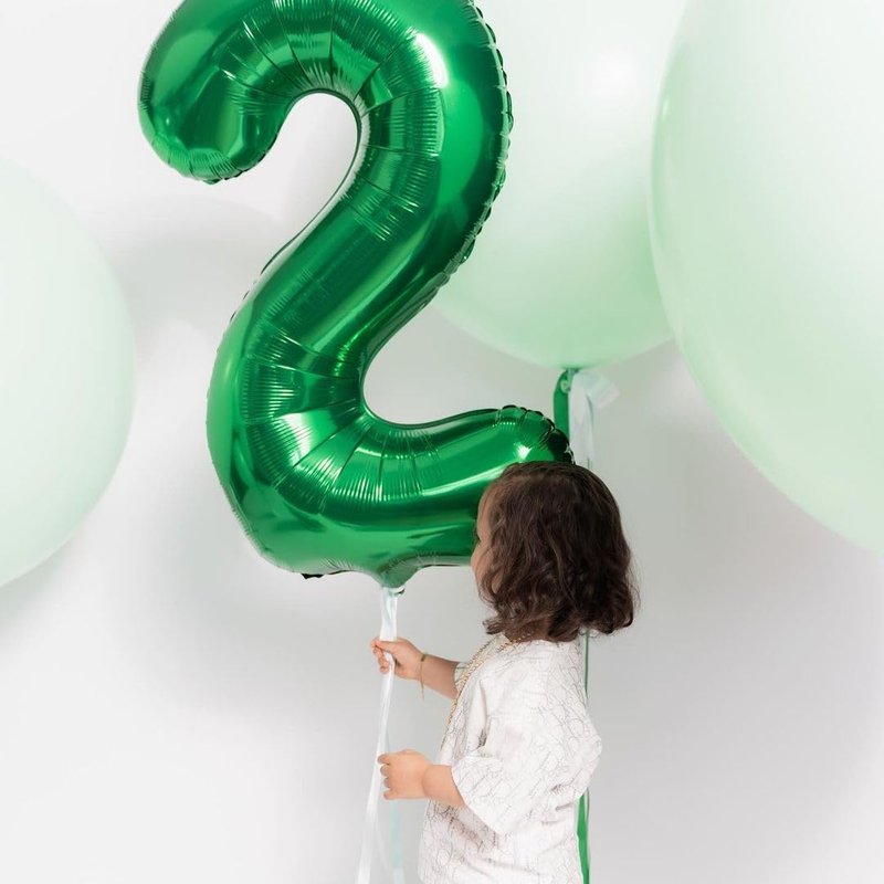 Dark Green Number 13 Balloon 40 Inch, 13th Birthday Party Decorations for Children, Giant 13 Foil Balloon for Party Supplies