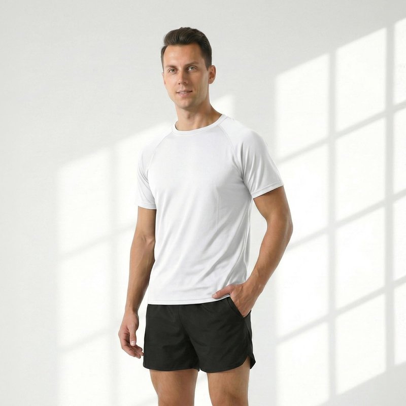 HYCOPROT Men’s Quick Dry Workout T Shirts Moisture Wicking Short Sleeve Athletic Loose Fit Undershirts Lightweight Breathable Activewear Tee Tops Fitness Clothing for Running Training Hiking Casual