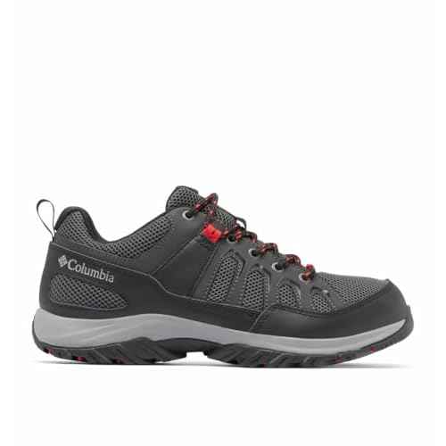Columbia Men's Granite Trail Waterproof, Shark/Mountain Red, 14