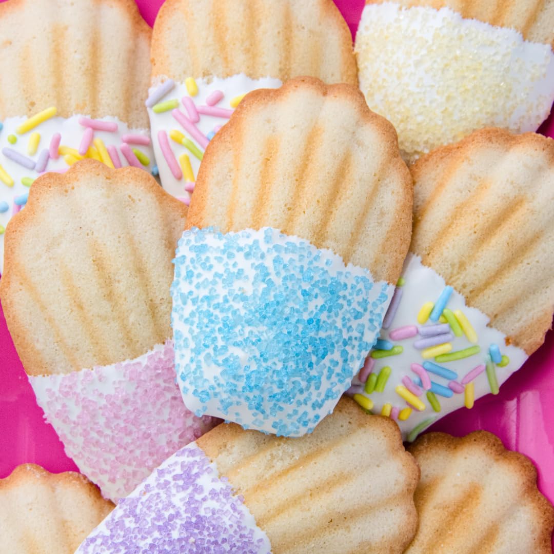 Sweets Indeed Dye-Free Pastel Sprinkles - Edible Cake Decorations in Yellow, Blue, Purple & Pink | 2.75 Ounces